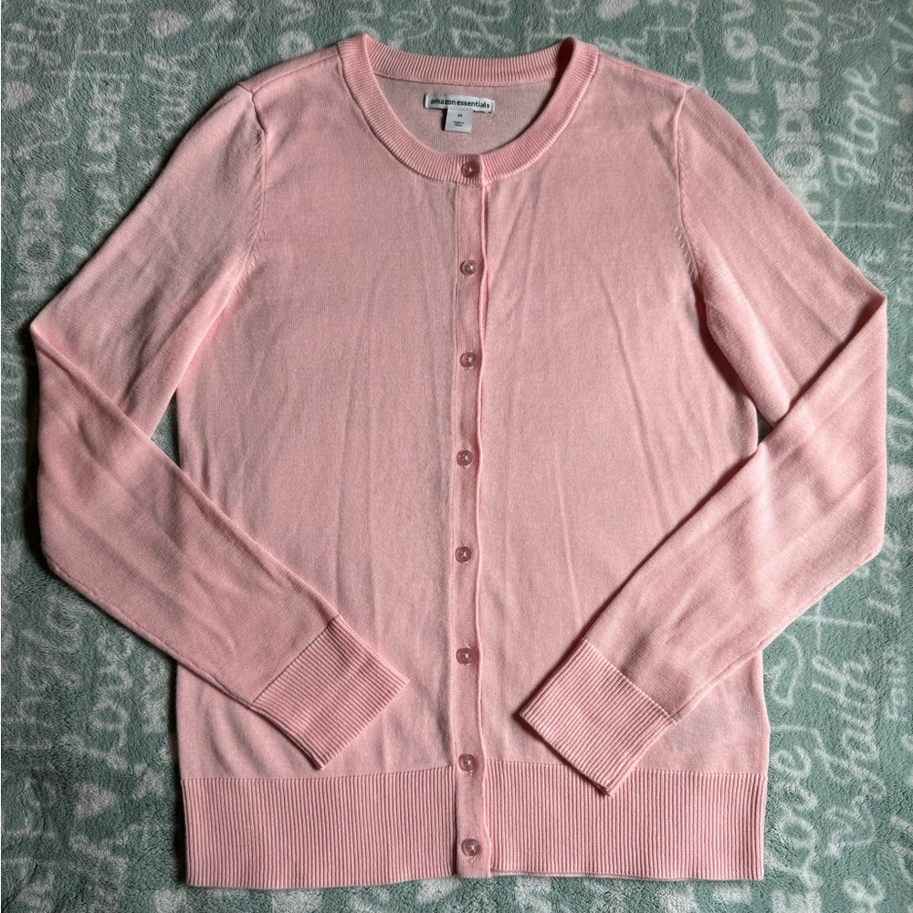 Amazon Essentials Pink Cardigan